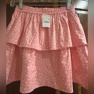 New with tags, Crewcuts pink floral skirt, girls size 12/14